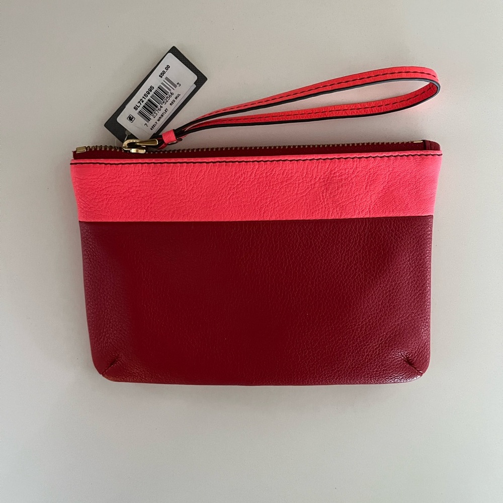 NWT Fossil Keely color block wristlet